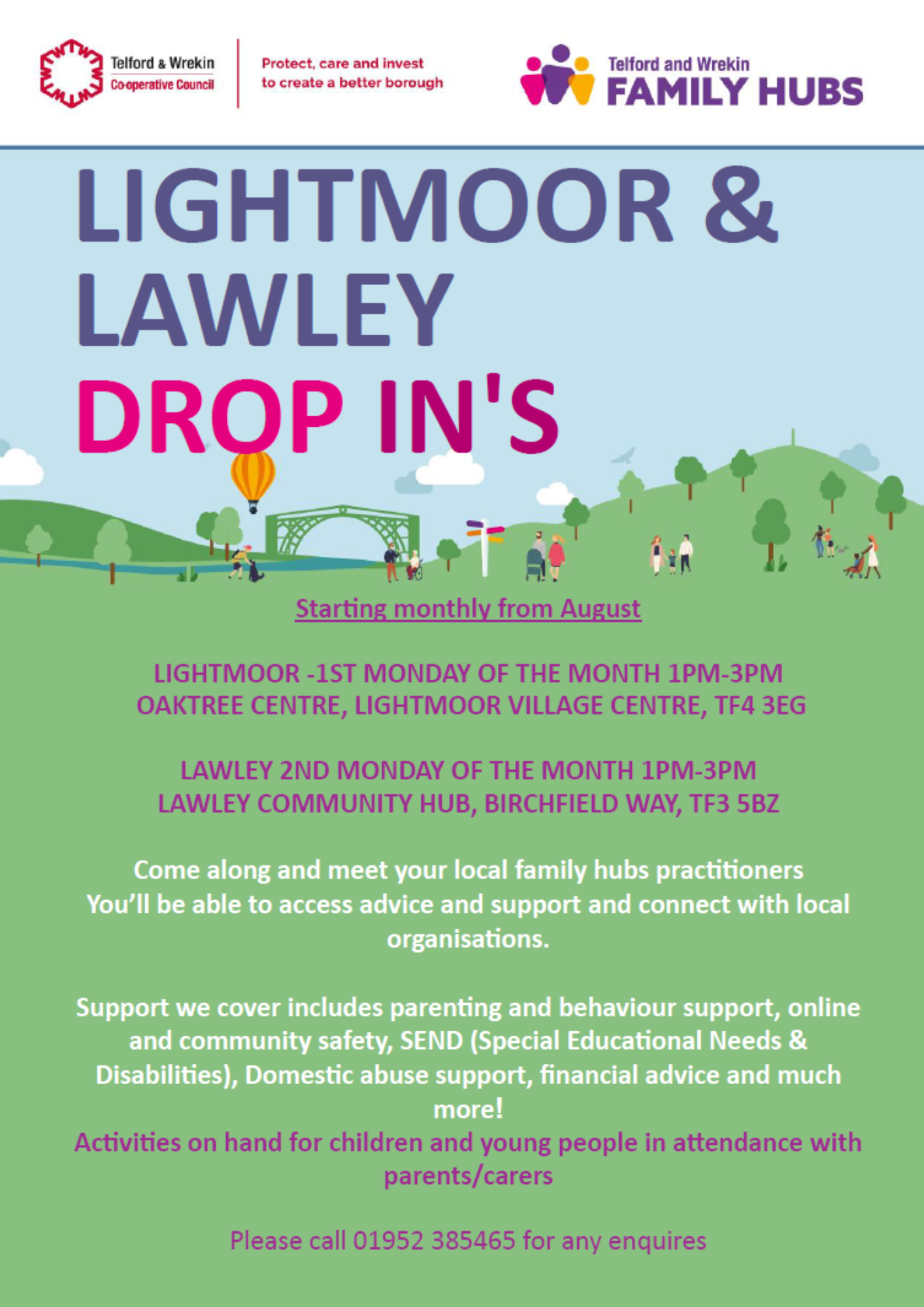 Lawley and Lightmoor family hub drop-ins Image